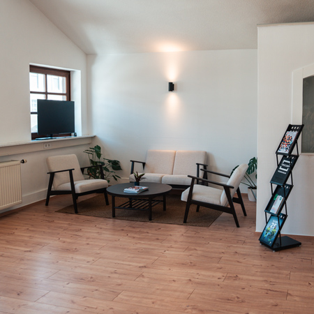 Sitzecke im Showroom