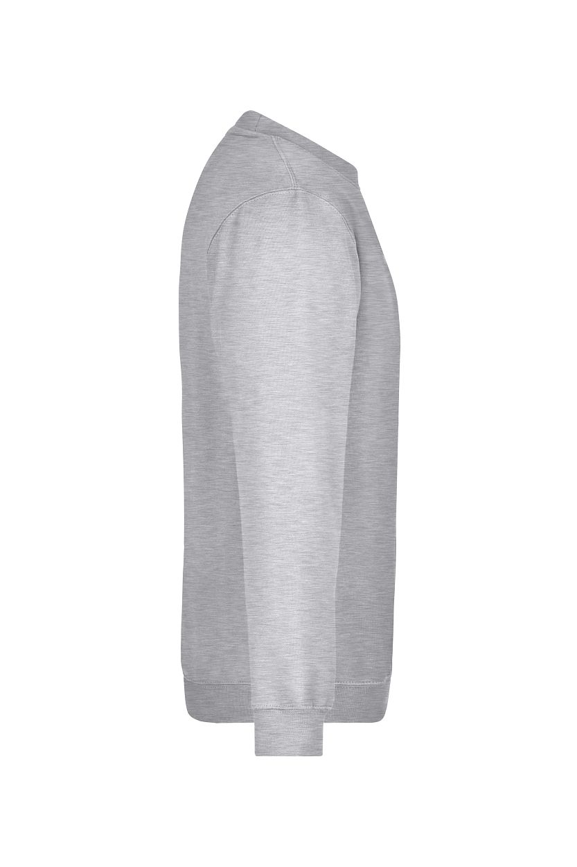 Round-Sweat Heavy "JN040" in Grey-Heather, Größe 5XL - Daiber