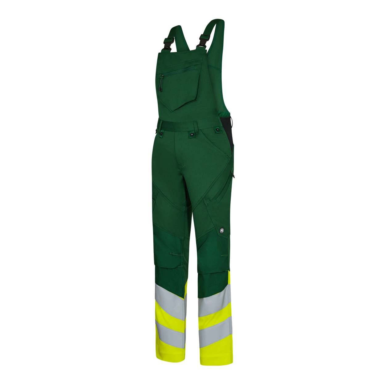 ENGEL Safety Latzhose mit 2-Wege-Stretch in Green/Hivis yellow, Größe 26
