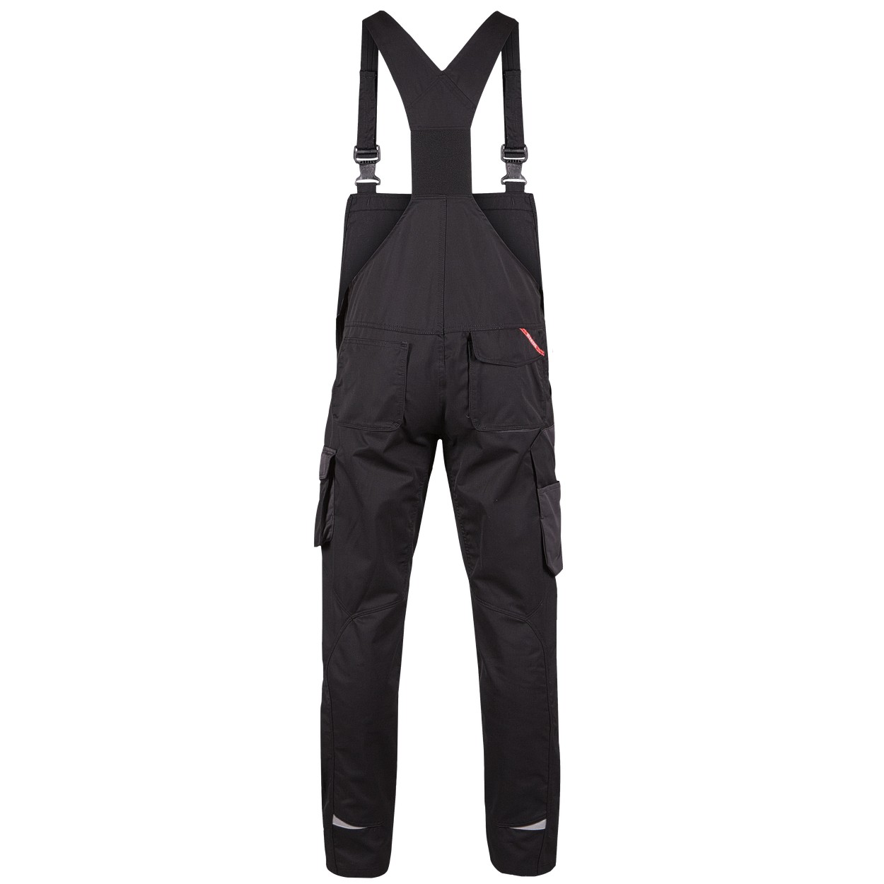 ENGEL Galaxy Light Latzhose in Schwarz/Anthrazit Grau, Größe 58