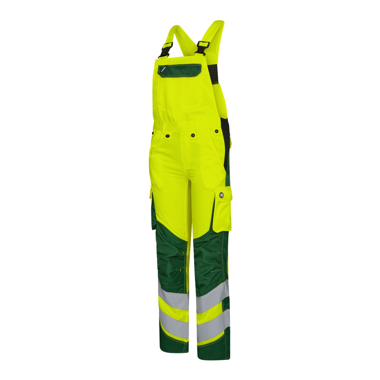 ENGEL Safety Light Damen Latzhose in Gelb/Grün, Größe 48