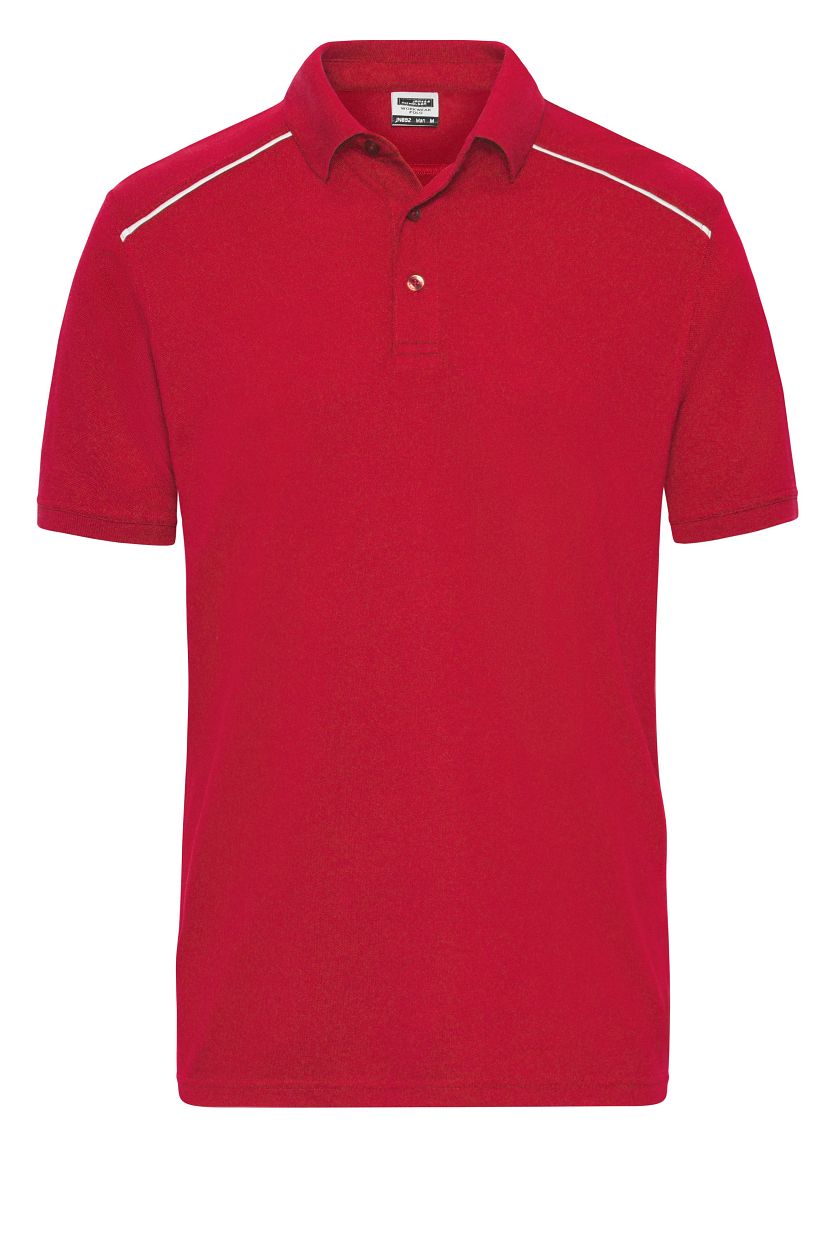 Men's Workwear Polo - SOLID - OCS Blended "JN892" in Red, Größe 6XL - Daiber