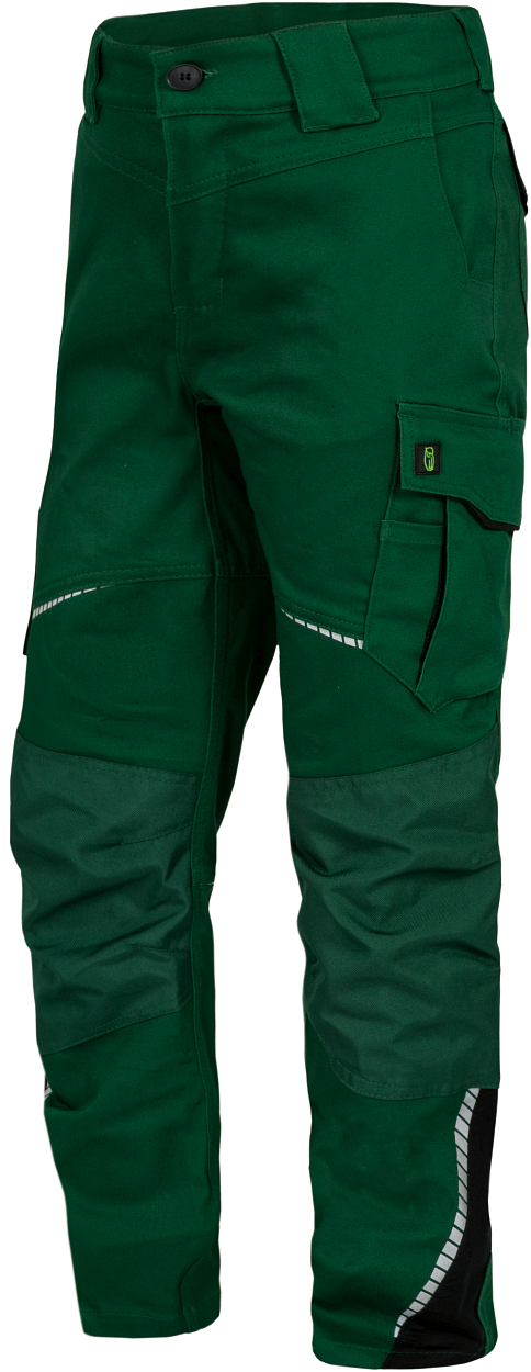 Kinder-Bundhose Flex Line Grün/Schwarz FLXKH, Gr. 158/64 von Leibwächter