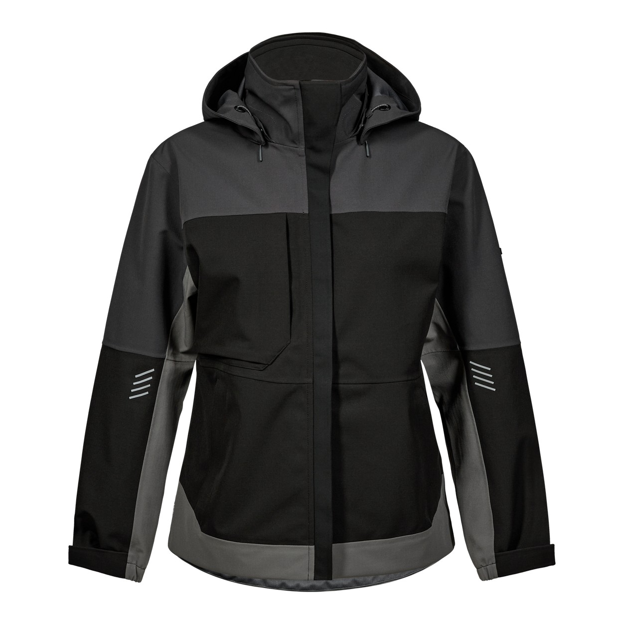 ENGEL Entire Damen Shelljacke in Schwarz/Anthrazit Grau, Größe XS