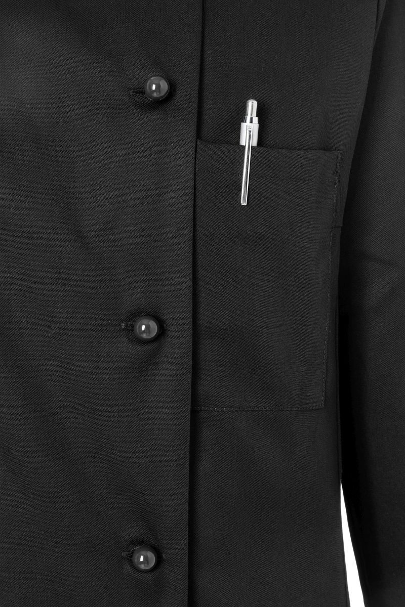 Damenkochjacke Agathe Größe 54 in Schwarz von Karlowsky