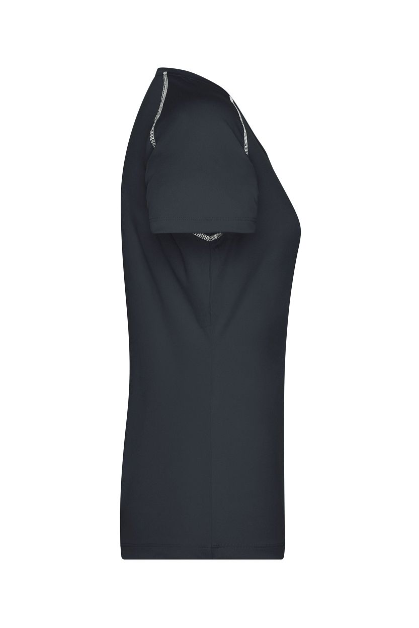 Ladies' Sports T-Shirt "JN495" in Black/White, Größe 2XL - Daiber