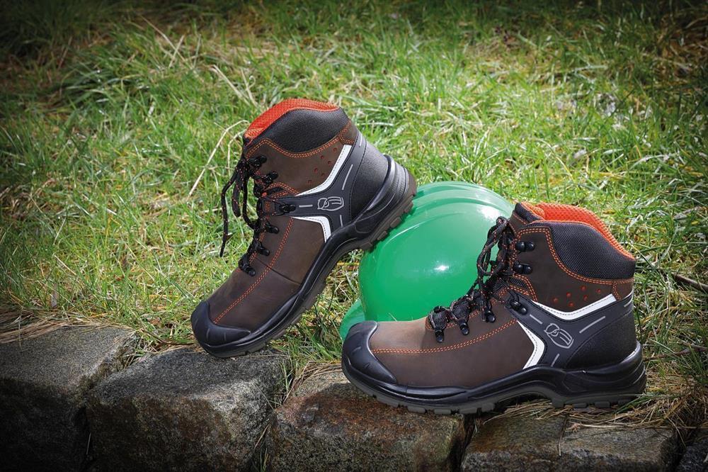 Stiefel niedrig L6310 Parma in Schwarz/Braun, Gr. 48 von Leibwächter