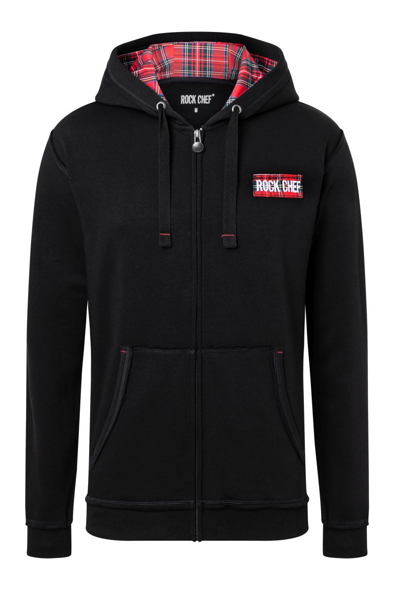 Kapuzen-Sweatjacke ROCK CHEF® -Stage2 Größe XS in Schwarz von Karlowsky