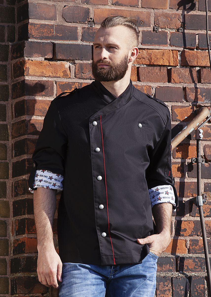 Kochjacke ROCK CHEF® Größe 58 in Schwarz von Karlowsky