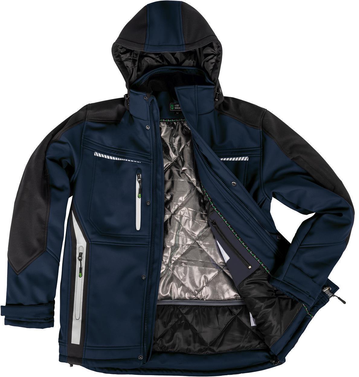 Winter-Softshelljacke Flex Line Marine/Schwarz FLEXI, Gr. 2XL von Leibwächter