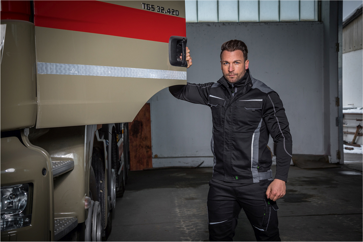 Weste Flex Line Schwarz/Grau FLEXV, Gr. 2XL von Leibwächter