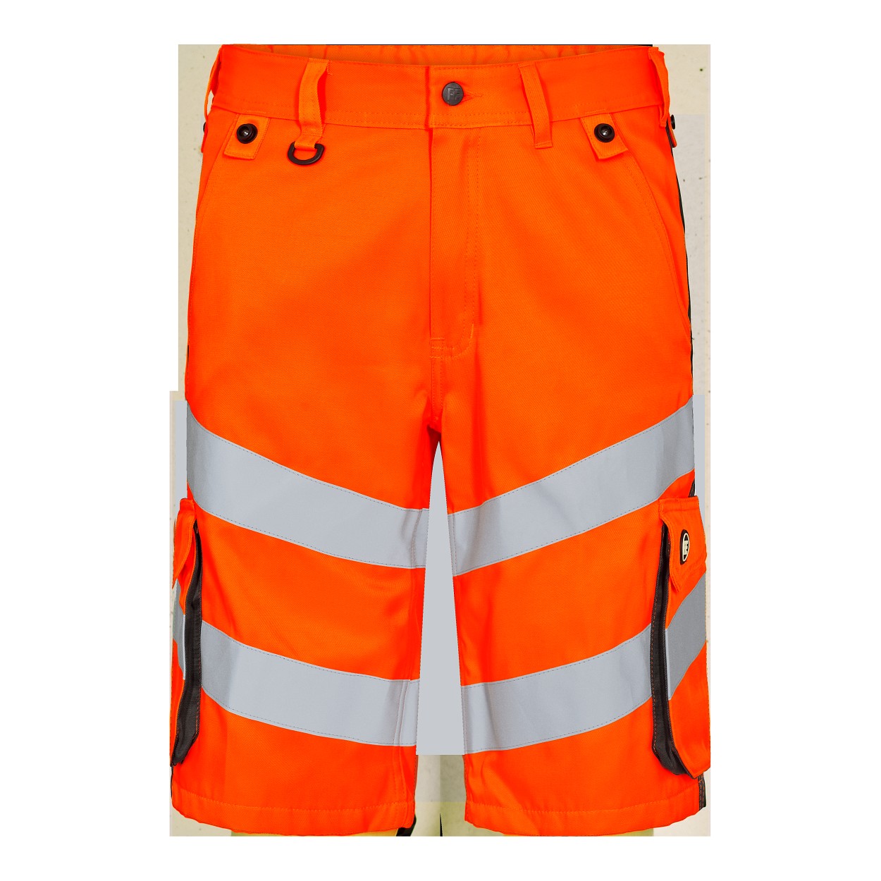 ENGEL Safety Light Arbeitsshorts in Orange/Anthrazit Grau, Größe 54