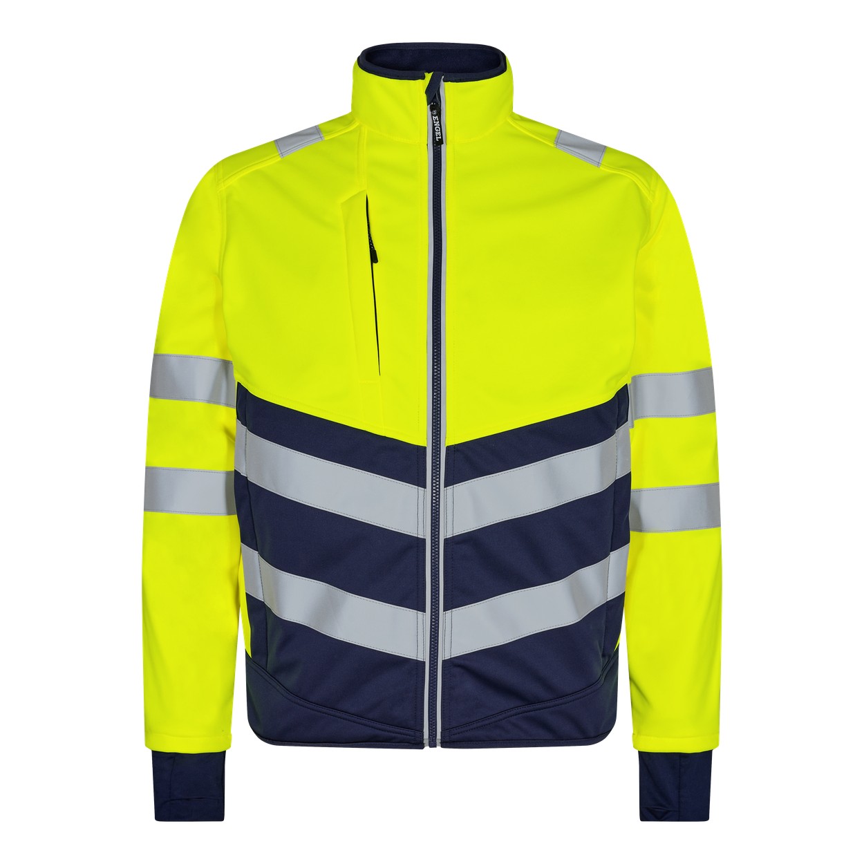 ENGEL Safety Softshelljacke in Gelb/Blue Ink, Größe XS