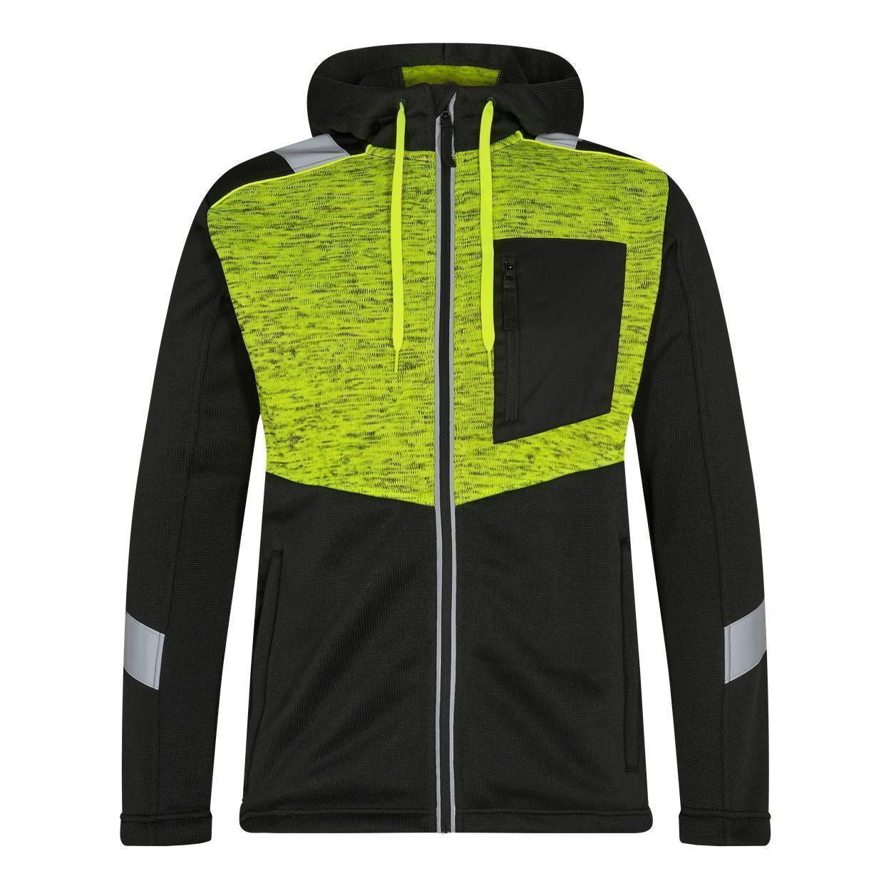 ENGEL Cargo 8870-256 Strickcardigan in Schwarz/Gelb, Größe XS