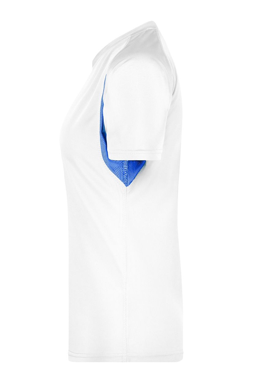 Ladies' Running-T "JN316" in White/Royal, Größe 2XL - Daiber