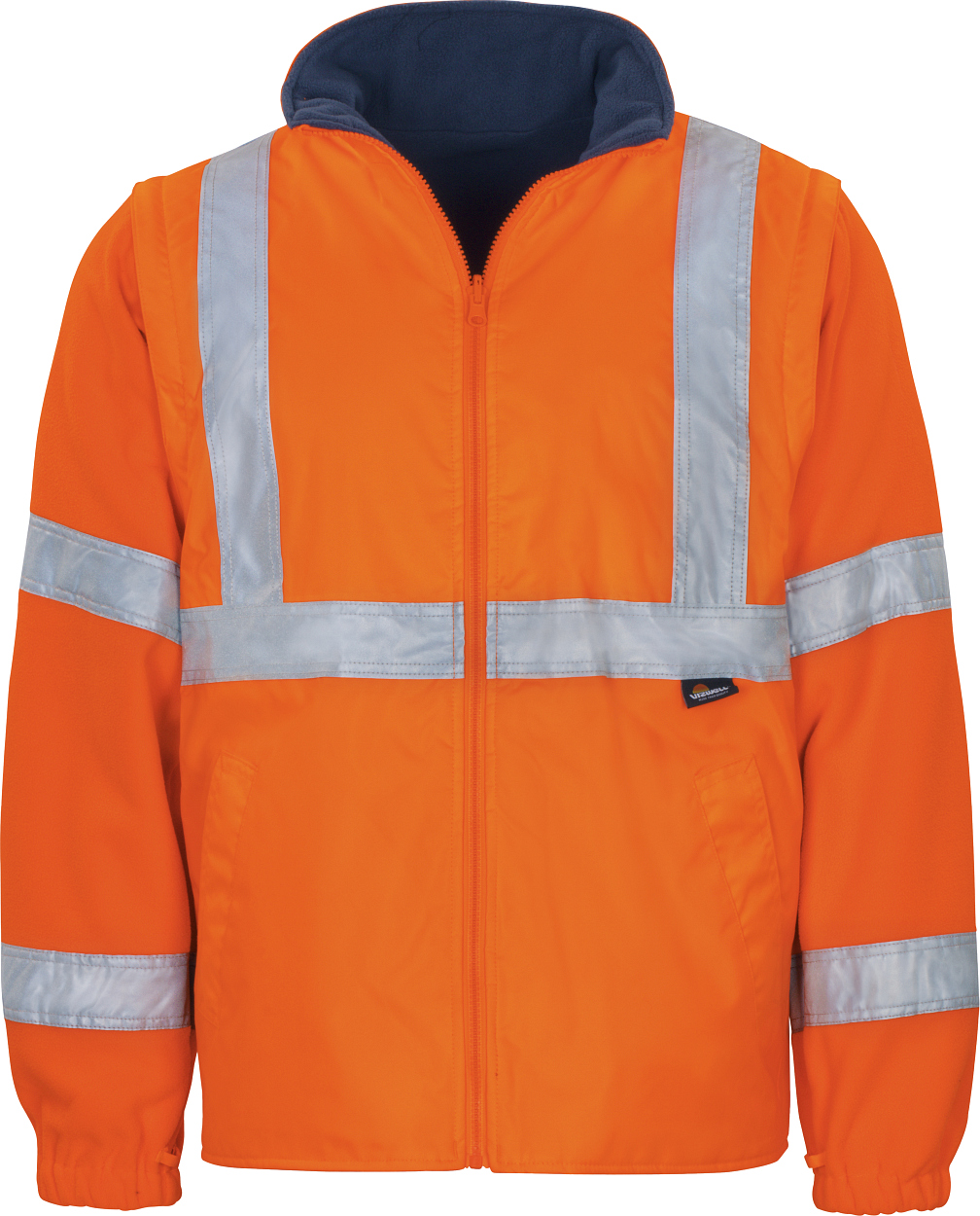 Warnschutz-Kontrast-Parka leuchtorange-marine in Gr. XXL von Vizwell