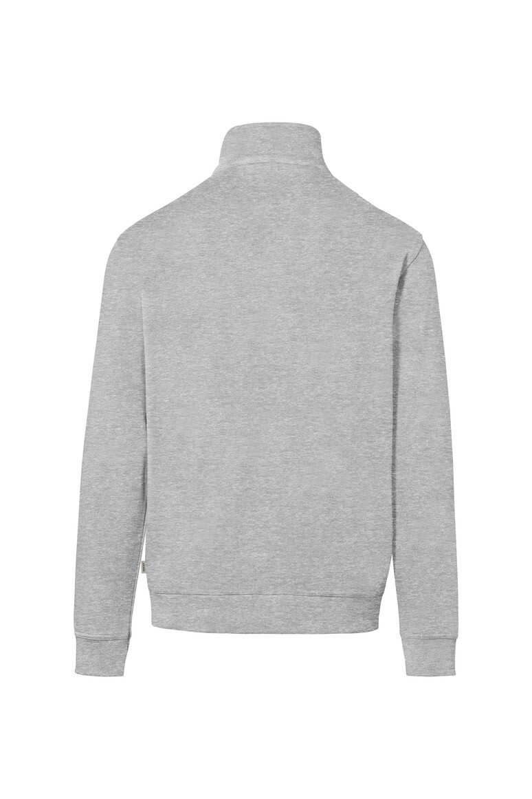HAKRO 451 Zip-Sweatshirt Premium in Ash meliert, Größe 6XL