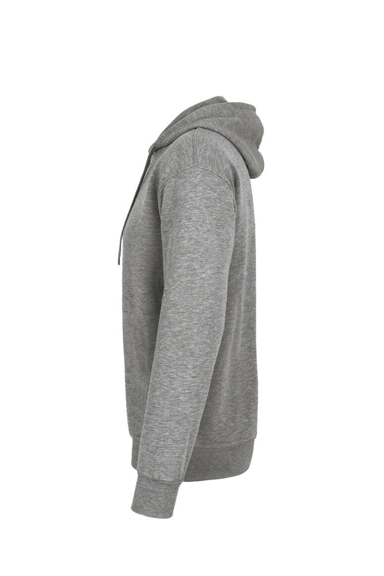 HAKRO 560 Kapuzen-Sweatshirt Bio-Baumwolle GOTS in Grau meliert, Größe 6XL