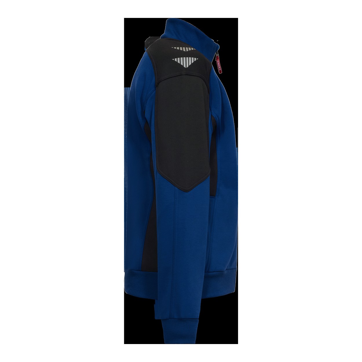 ENGEL Galaxy Sweatcardigan mit Kragen in Surfer Blue/Schwarz, Größe XS