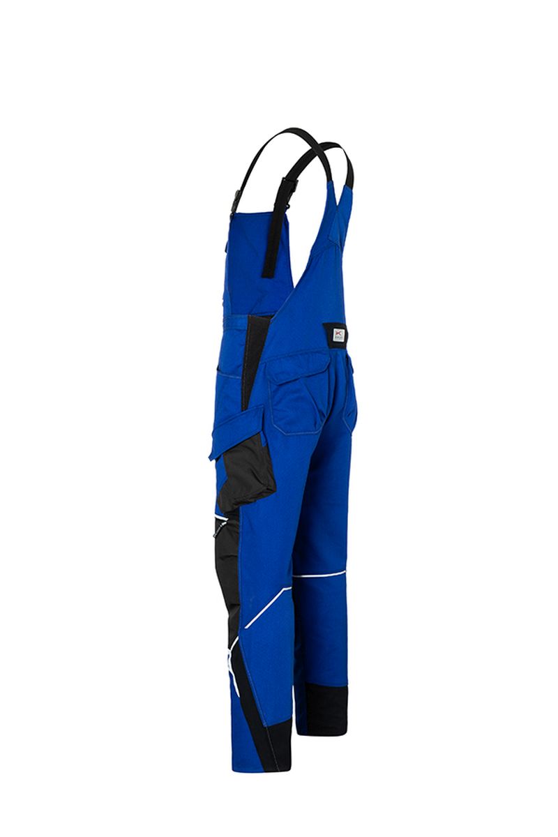 KÜBLER BODYFORCE Latzhose in Schwarz / Anthrazit, Größe 31