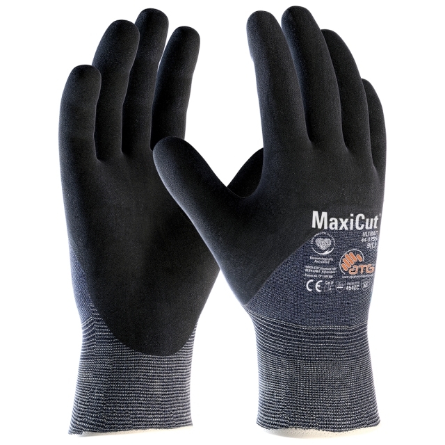 MaxiCut® Ultra™ Schnittschutz-Strickhandschuhe (44-3755) in Schwarz, Größe 8