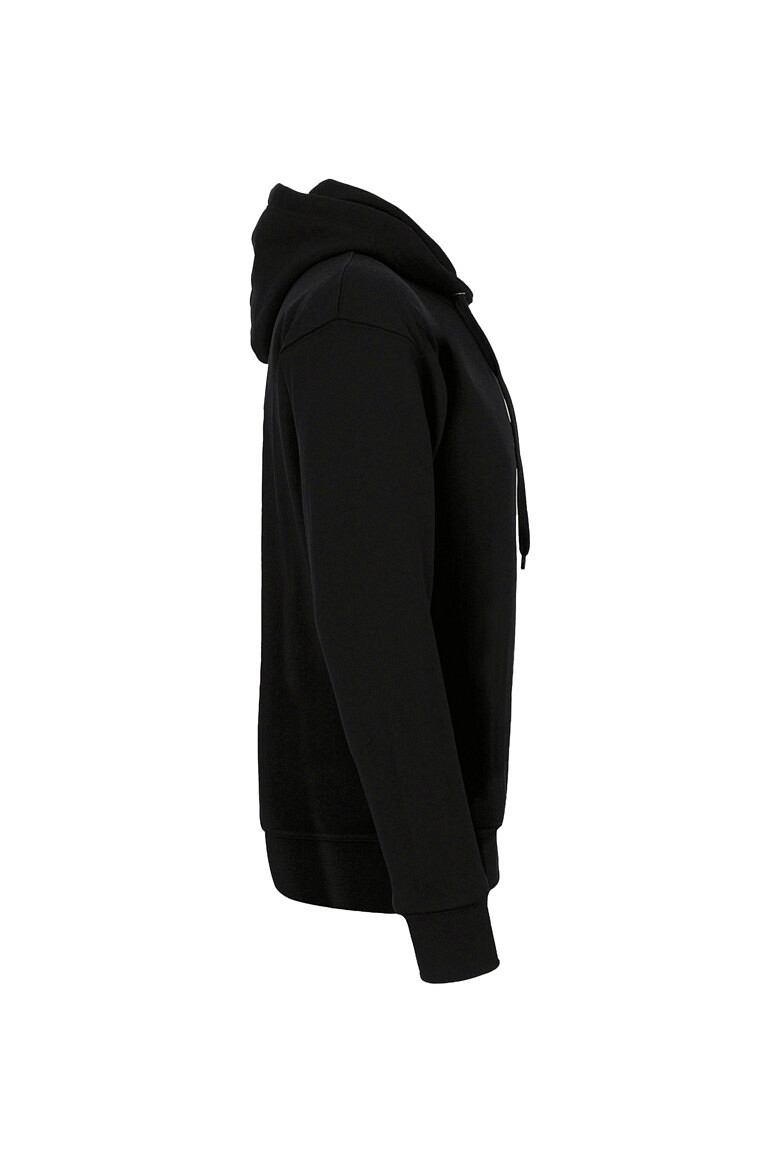 HAKRO 568 Label Free Kapuzen Sweat Heavy MIKRALINAR® ECO in schwarz, Größe 6XL