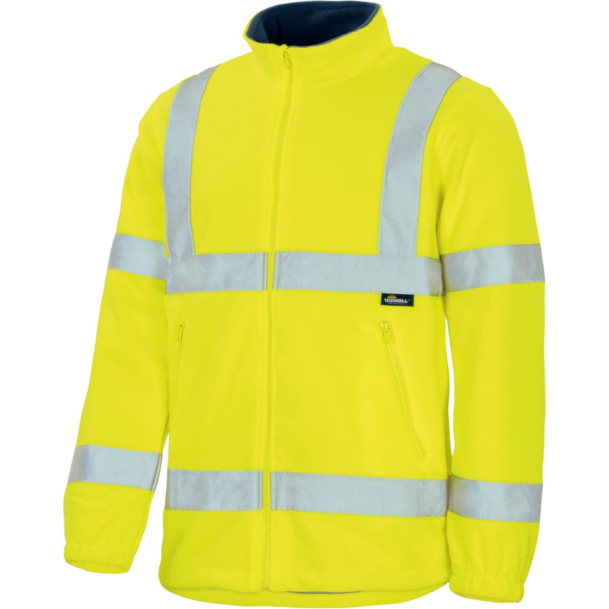 Warnschutz-Polar-Fleecejacke leuchtgelb von Vizwell