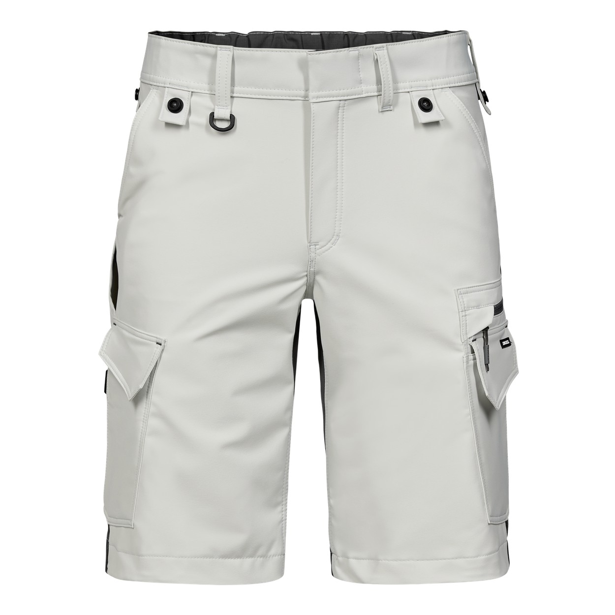 ENGEL Entire Arbeitsshorts mit 4-Wege-Stretch in Bone White / Anthracite Grey, Größe 54