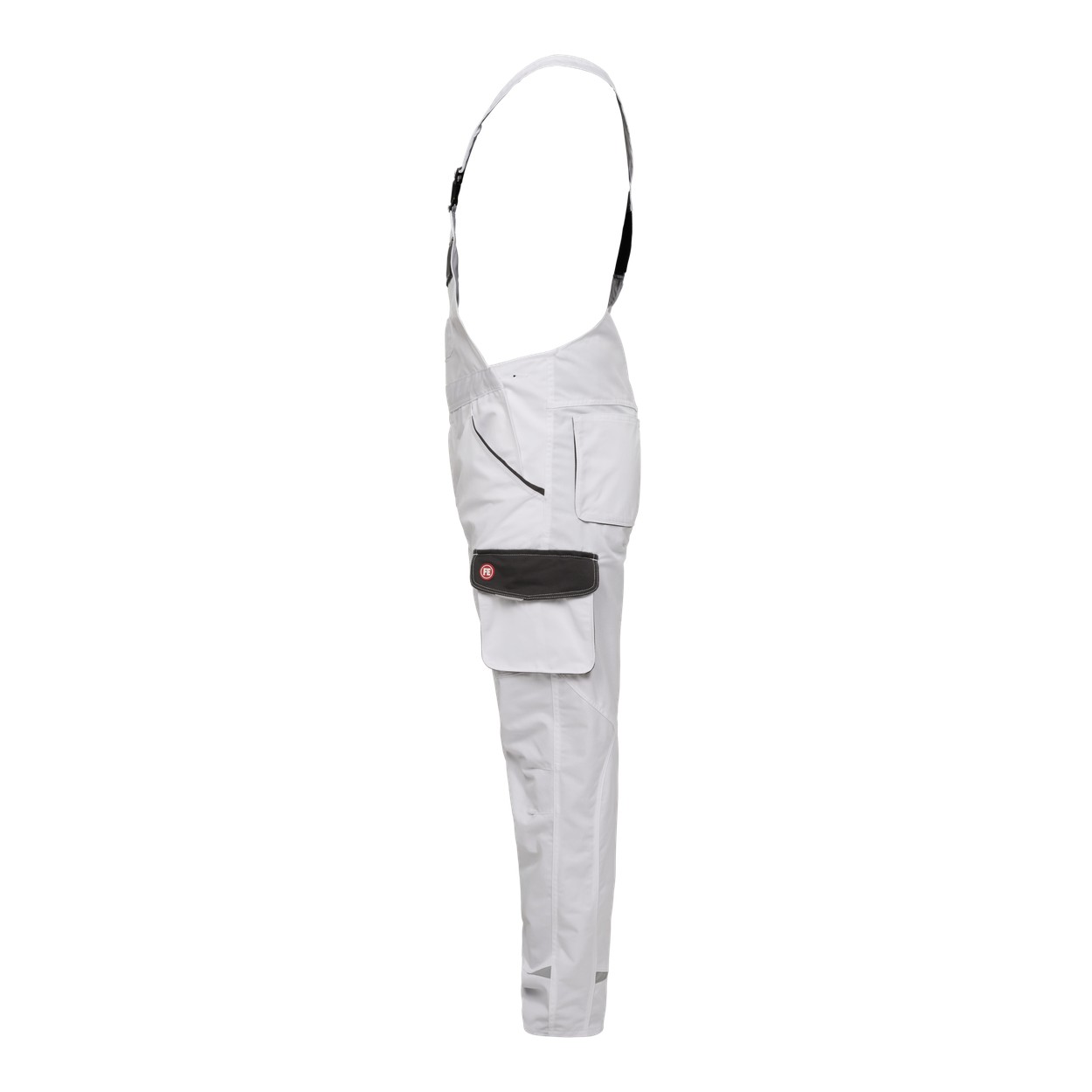 ENGEL Galaxy Light Latzhose in Weiss/Anthrazit Grau, Größe 106