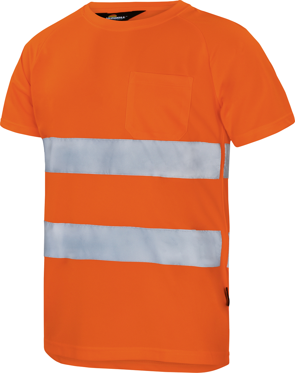 Warnschutz T-Shirt leuchtorange in Gr. XXL von Vizwell
