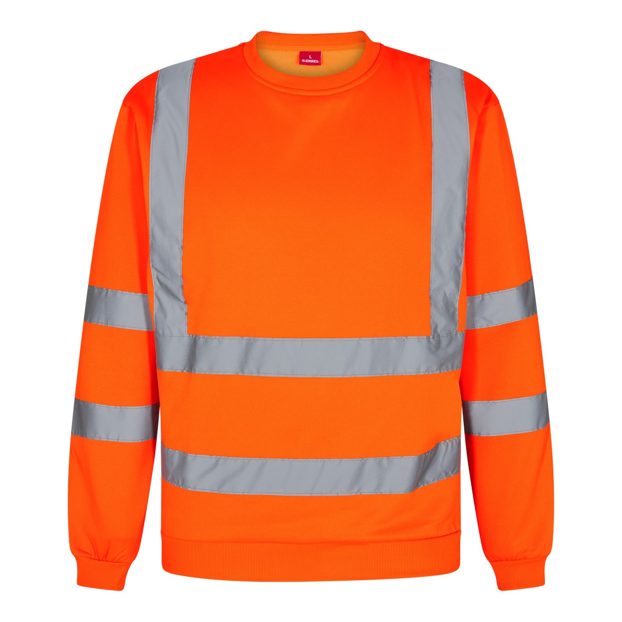 ENGEL Safety Sweatshirt in Hi-vis Orange, Größe XS