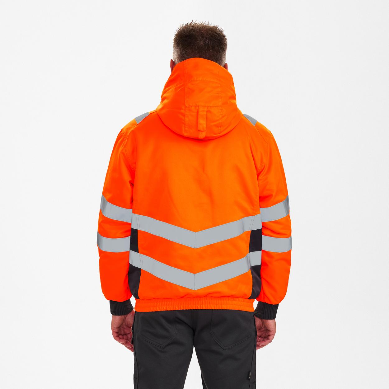 ENGEL Safety Pilotjacke in Orange/Anthrazit Grau, Größe XS