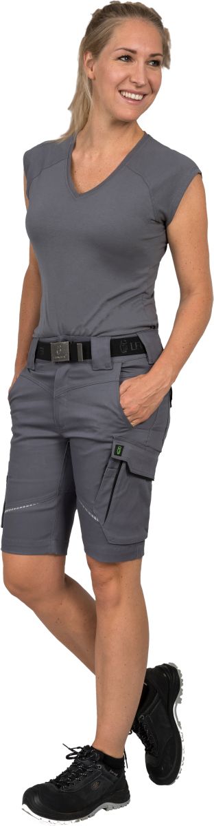 Damen Shorts Flex Line Grau/Schwarz FLXDK, Gr. 52 von Leibwächter