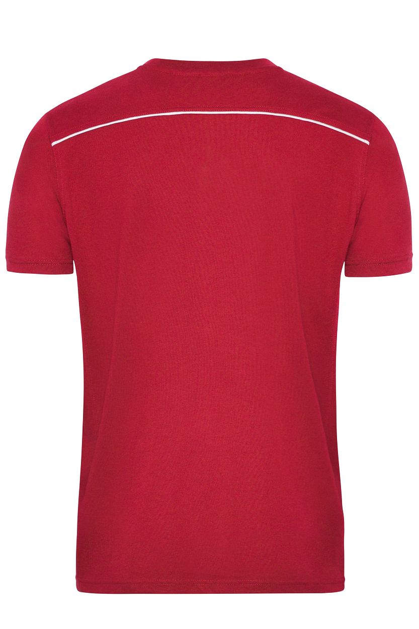 Men's Workwear T-Shirt - SOLID - OCS Blended "JN890" in Red, Größe 6XL - Daiber