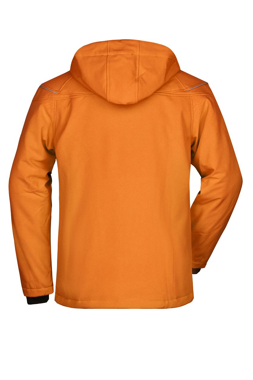 Men’s Winter Softshell Jacket "JN1000" in Orange, Größe 3XL - Daiber