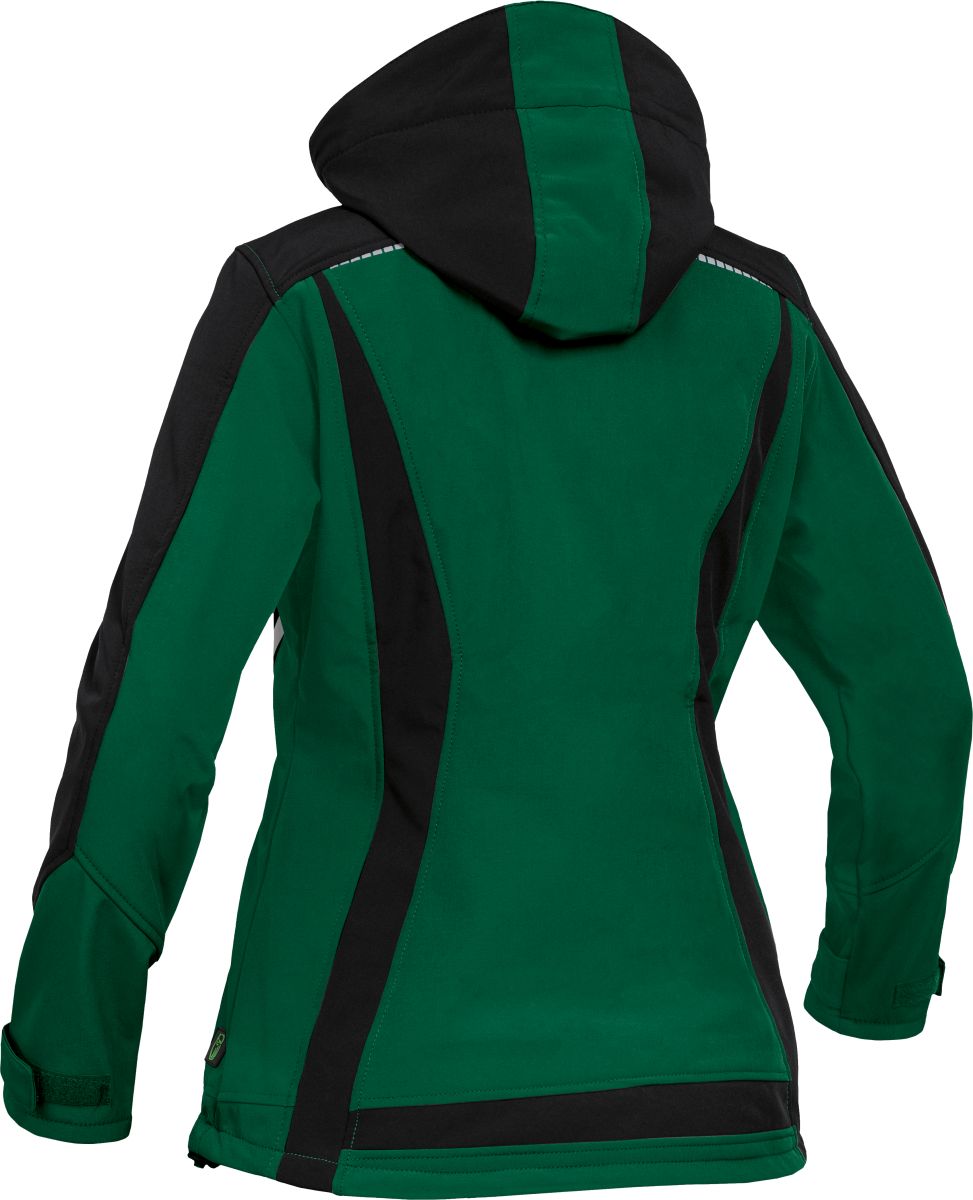 Damen Softshelljacke Flex Line Grün/Schwarz FLXDS, Gr. 52 von Leibwächter