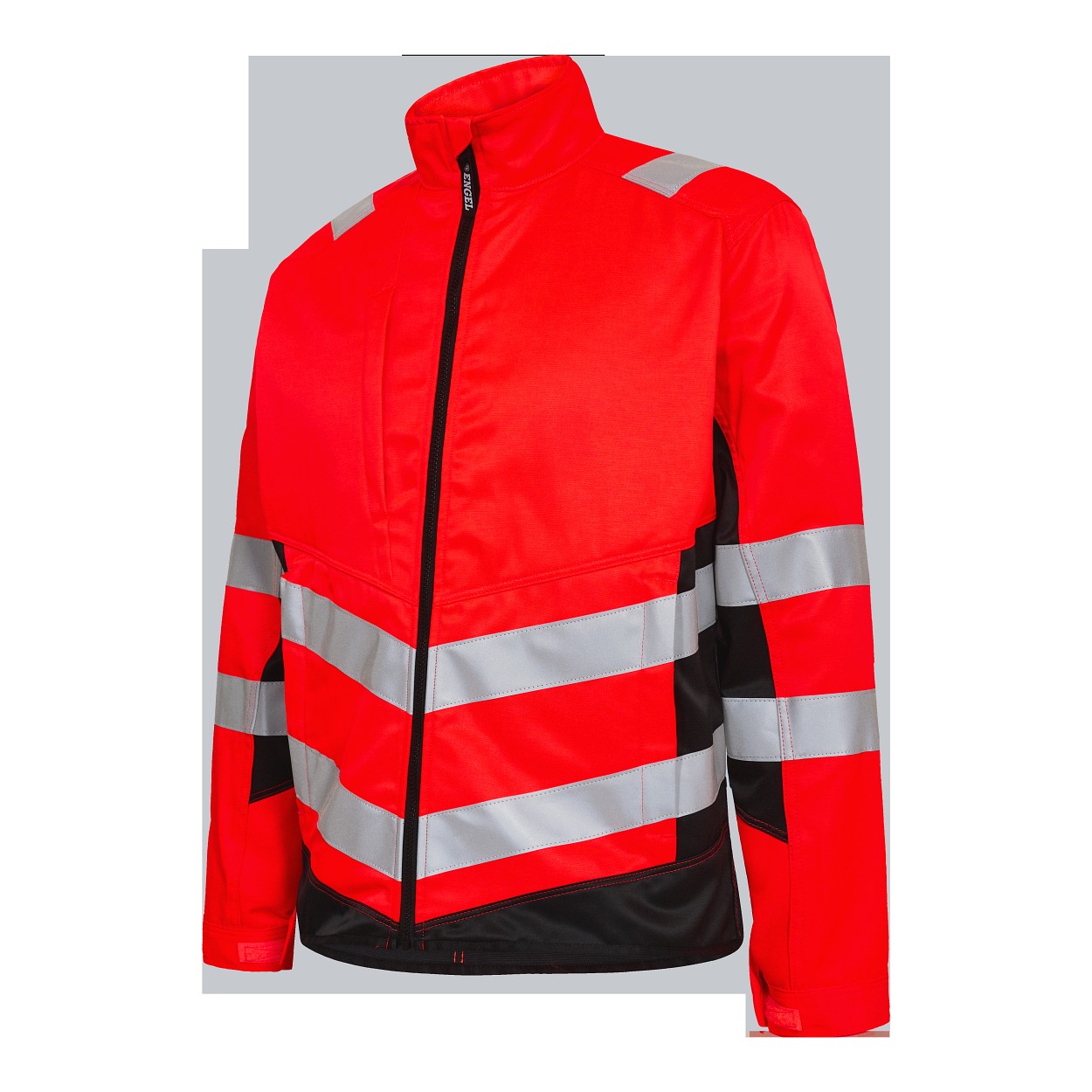 ENGEL Safety Light Arbeitsjacke in Rot/Schwarz, Größe XS
