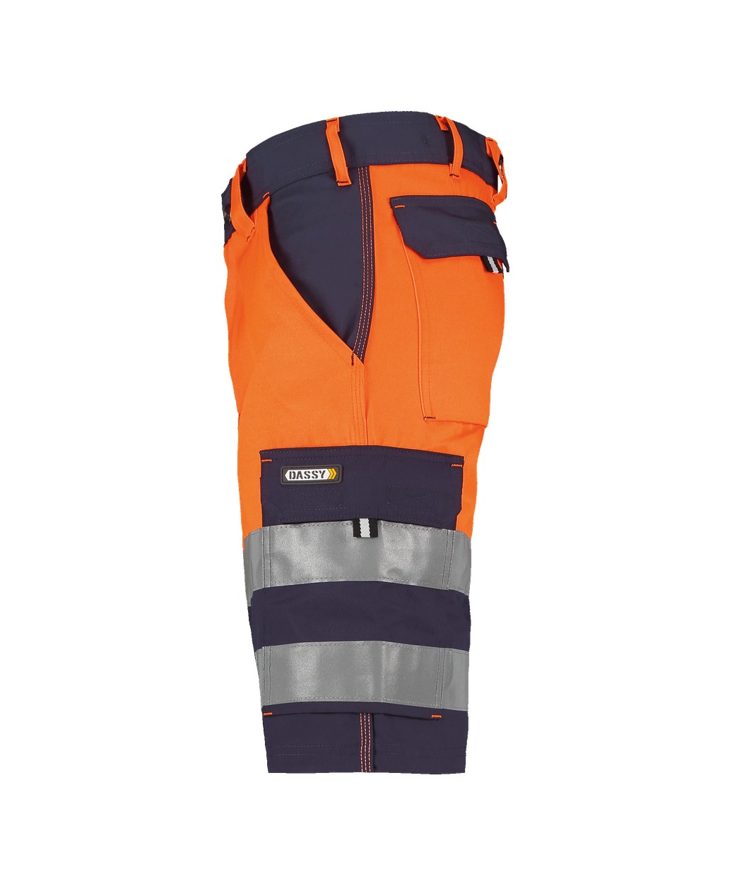 Warnschutz-Shorts "DASSY® Venna" in DUNKELBLAU/NEONORANGE, Größe 66 PESCO61