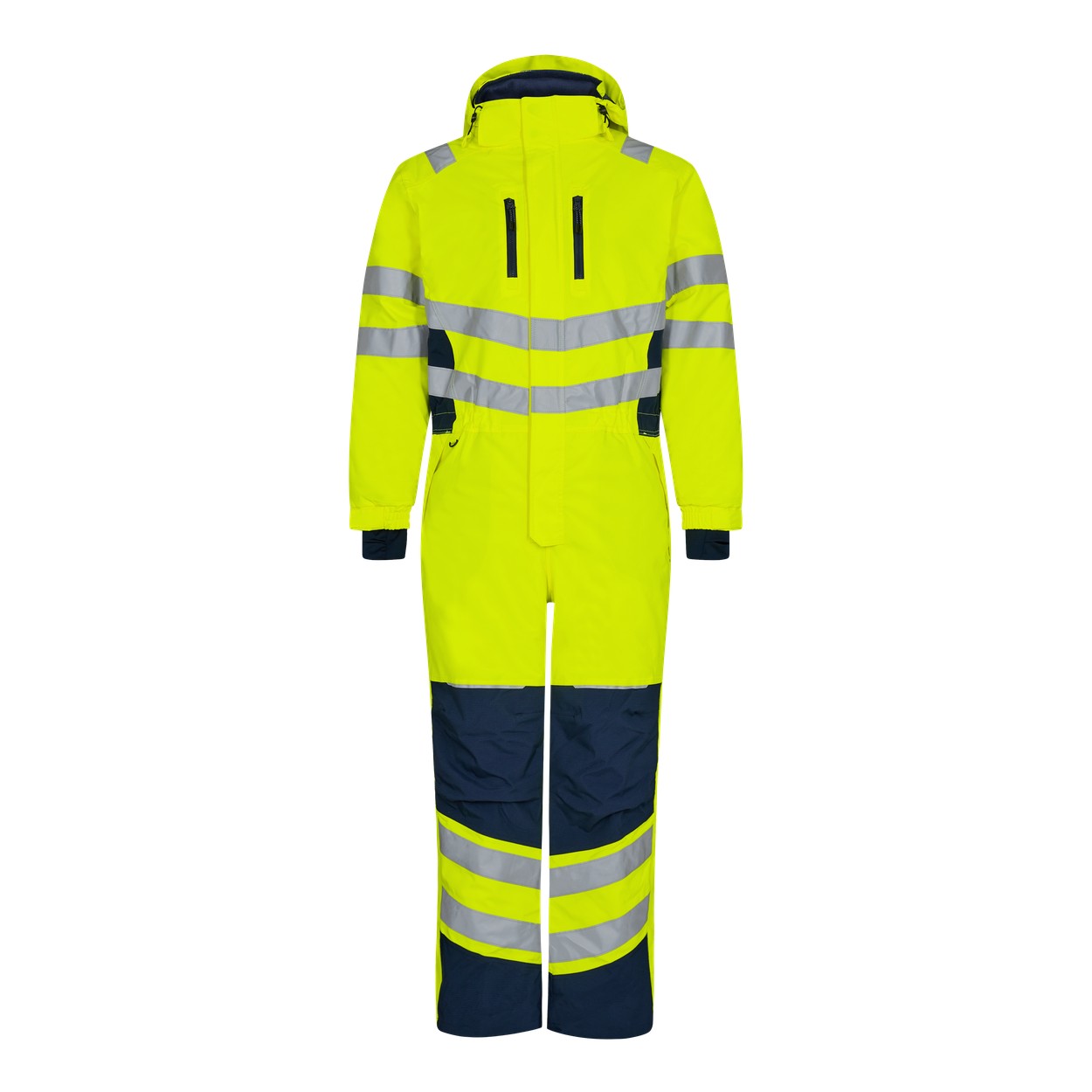 ENGEL Safety Winteroverall in Gelb/Blue Ink, Größe XS