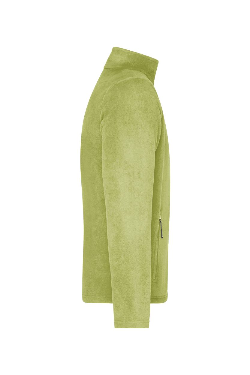 Men's Fleece Jacket "JN782" in Lime-Green, Größe 4XL - Daiber