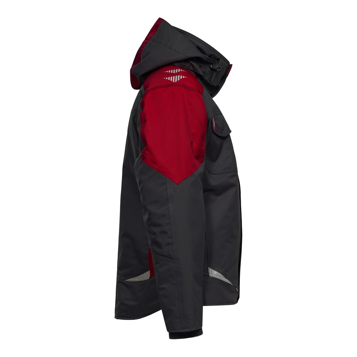 ENGEL Galaxy Winterjacke in Anthrazit Grau/Tomato Red, Größe XS