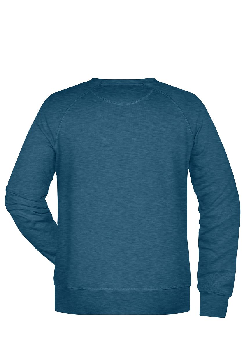 Men's Sweat OCS Blended & RCS "8022" in Petrol-Melange, Größe 5XL - Daiber