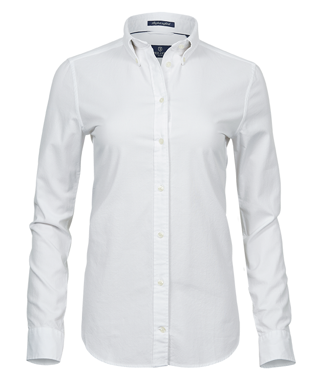 Women´s Perfect Oxford Shirt in White, Größe 2XL von Tee Jays