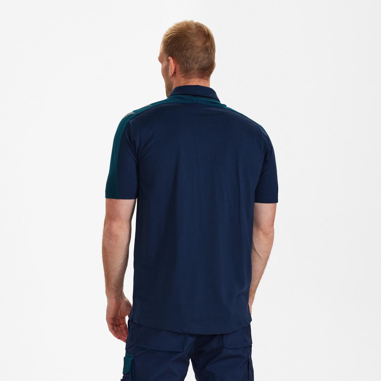 ENGEL Galaxy Poloshirt in Blue Ink/Dark Petrol, Größe XS