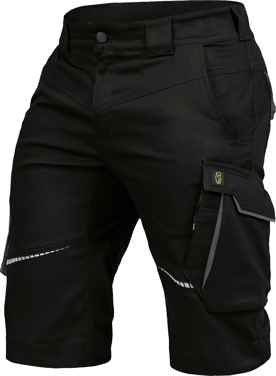 Herren-Shorts Flex Line Schwarz/Grau FLEXK, Gr. 68 von Leibwächter