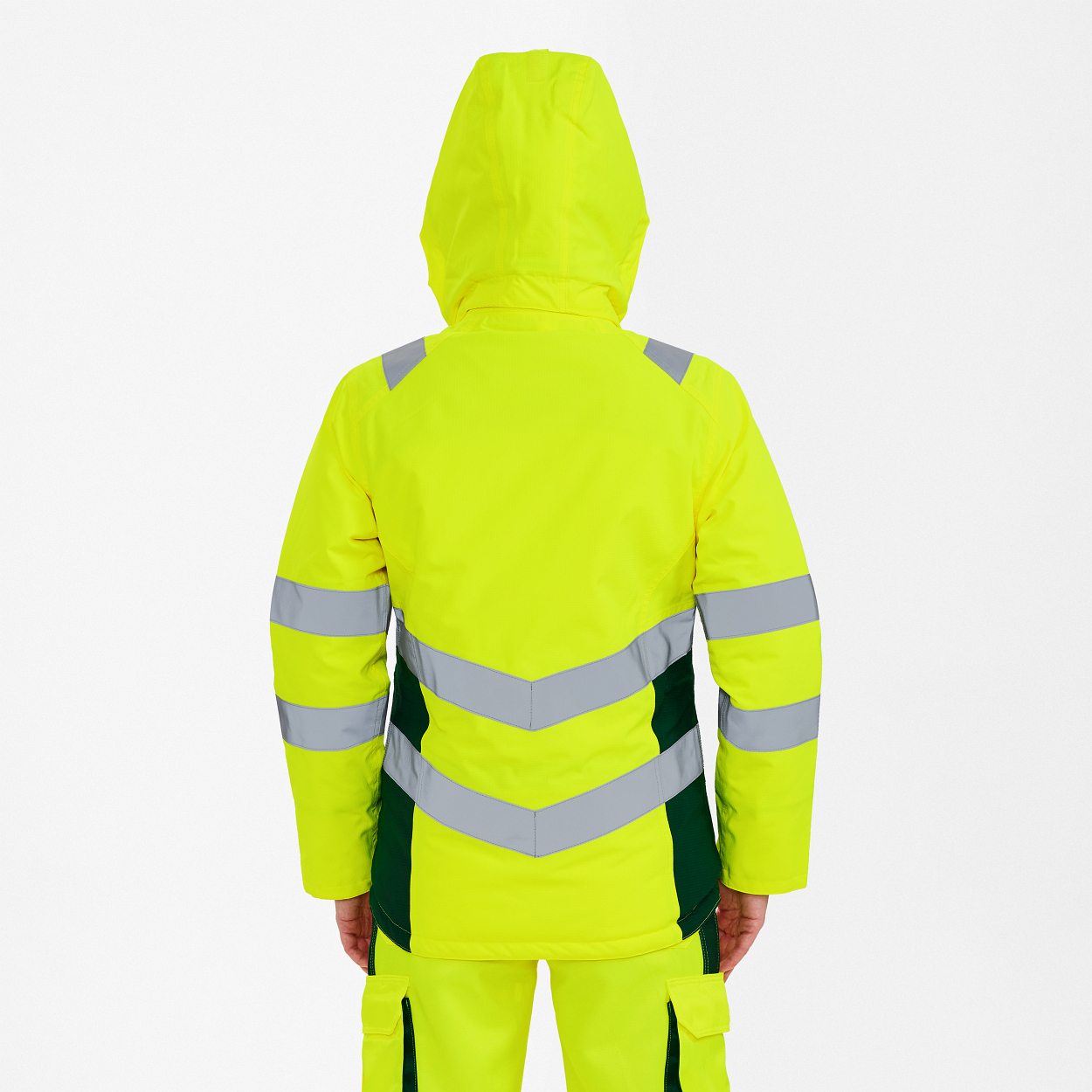 ENGEL Safety Damen Winterjacke in Gelb/Grün, Größe XS