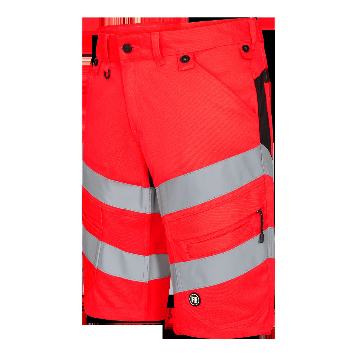 ENGEL Safety Arbeitsshorts mit 2-Wege-Stretch in Rot/Schwarz, Größe 54