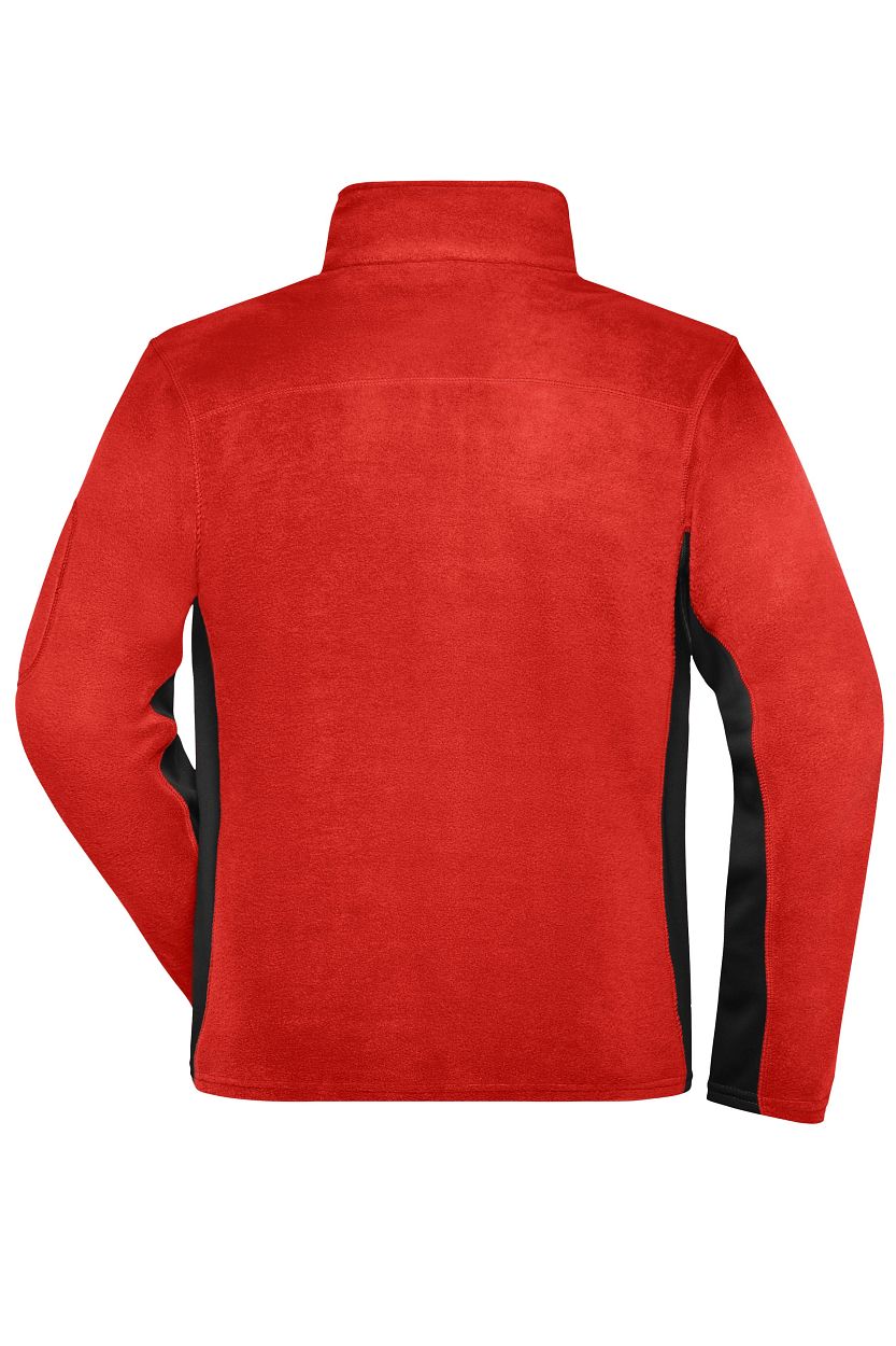 Men's Workwear Fleece Jacket - STRONG - "JN842" in Red/Black, Größe 6XL - Daiber