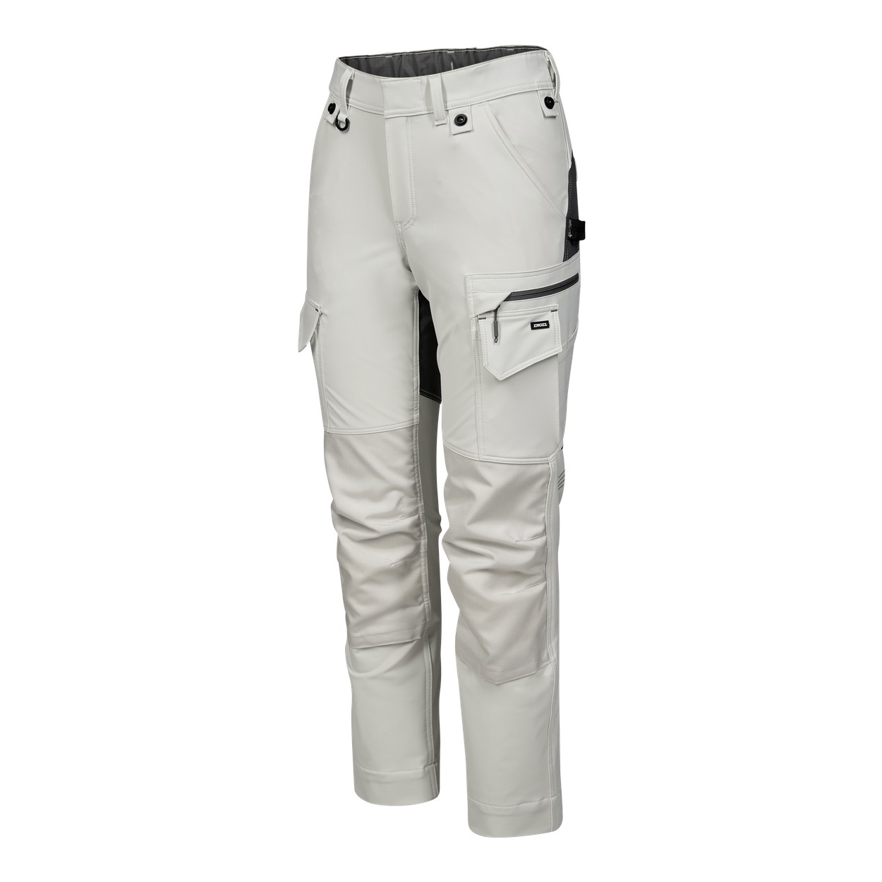 ENGEL Entire Damen Arbeitshose mit 4-Wege-Stretch in Bone White / Anthracite Grey, Größe 48