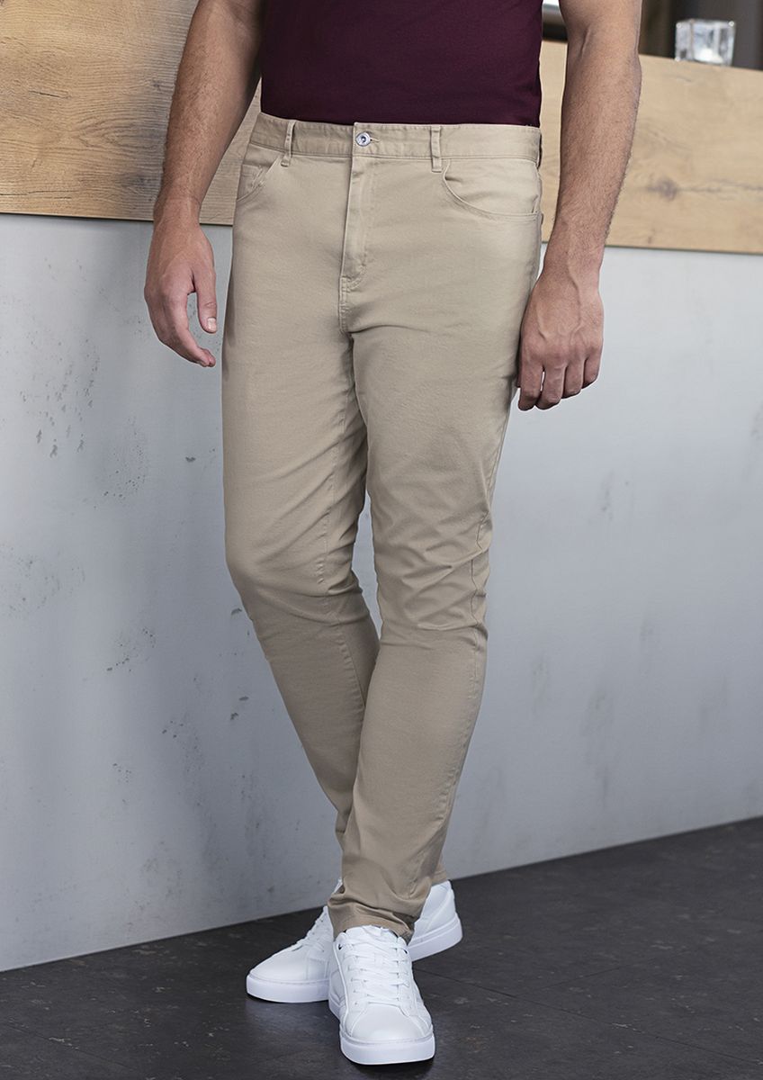 Herren 5-Pocket-Hose Classic-Stretch Größe 66/s in Kieselgrau von Karlowsky